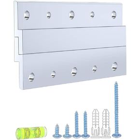5'' French Cleat Picture Hangers, Aluminum Wall Mount, Interlocking Z Bar Clips Mounting Brackets for Hanging Mirror, Whiteboard, Cabinet, Shelf, Headboard, Art (4 Pairs, Support 60 lbs)