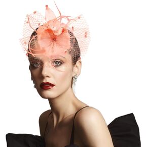 Fascinators Hat for Women Tea Party Headband Mesh Feathers Hair Clip Headwaer Hat Kentucky Wedding Cocktail