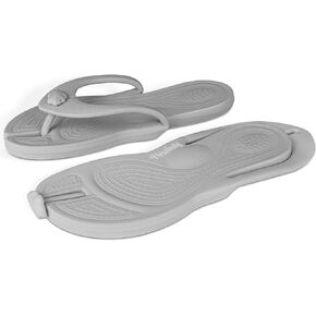 Trave Flip-Flop for Women Men, Foldable Slides Sandals Slippers Soft Comfy Non-Slip Quick Dry House Bathroom Shower Shoes Gym Spa Swimming Beach Sandals