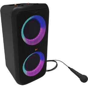 Klipsch Gig XXL, Black - Portable Wireless Bluetooth Speaker - Multiple Color Modes - Bass Boost - Two 6.5" Woofers & Two 2" Tweeters - 8-Hour Playtime (Renewed)