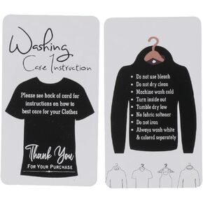 100PCS T-Shirt Care Instruction Thank You Cards, Package Insert Cleaning Customer Directions, for Small Business Packaging Cards,3.5 x 2 Inch in Kuwait