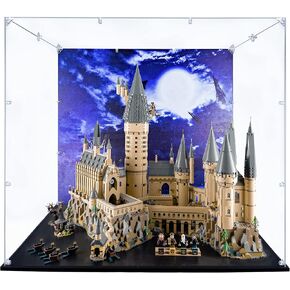 حافظة عرض أكريليك متوافقة مع قلعة Lego Harry Potter #71043، صندوق عرض مقاوم للغبار (الجراب فقط) (مجموعات Lego غير متضمنة) (خلفية مطلية) in Kuwait