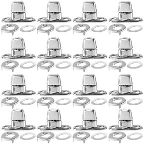 15 Sets Twist Lock Fasteners, Marine Grade Quarter Turn Fasteners, Rustproof Zinc Alloy Turn Button Eyelet and Stud for Securing Marine Canvas