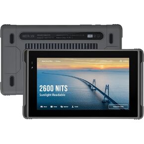 X7 Rugged Tablet PC 2600nit Sunlight Readable,7 Inch RAM 8GB+ROM 128GB Android 13 Outdoor Anti-Drop Waterproof Tablets for UAV Camping Fishing Moto Drone Camera Monitor