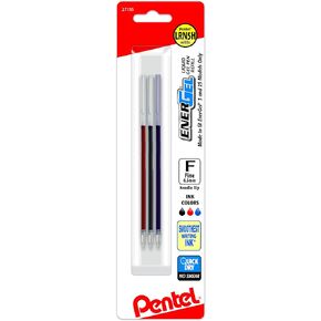 Pentel Refill Ink - For BLC35 EnerGel 3 & BLW355 EnerGel 2S, Assorted (ABC) Ink, 3-pk - LRN5HBP3M