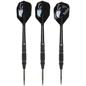 Black Widow Movable Point Tungsten Steel Tip Darts Knurled Barrel 19 Gram