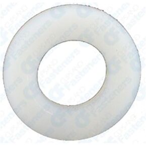 50 5/16" Nylon Flat Washers .390" I.D.062" Thick