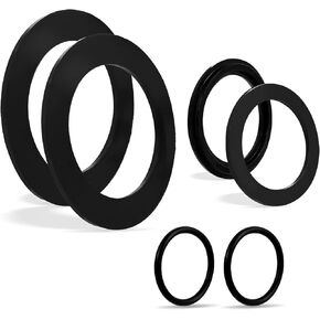 6pcs O-Ring Rubber Washer Set, Large Strainer Rubber Washer Assortment for Intex Pool Plunger Valves 10745, 10262, 10255