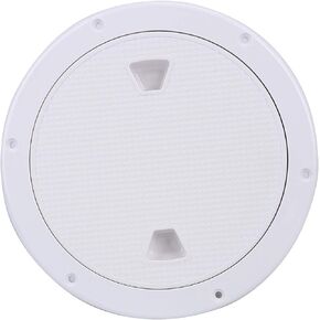 Amarine Made 6" Boat Hatch Deck Plate Boat Round Non Slip Inspection Hatch with Detachable Cover 198mm