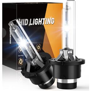 GOOACC D1S HID Headlight Bulb,35W Xenon Headlight Bulbs Brighter than Halogen Bulbs High Low Beam Replacement-2pcs