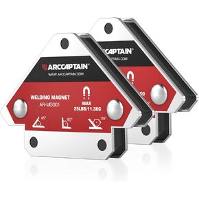 ARCCAPTAIN Welding Magnets 25LB&55LB 4Pcs Welding Magnet Set, Magnetic Welding Holder, Holding Power Welding Accessories