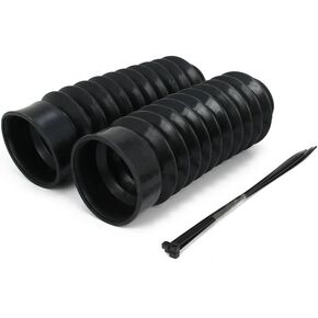 AnXin 49mm Fork Cover Front Gaiters Gators Boot Shock Absorber for Dyna FXDWG Black