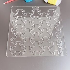Acrylic Sashiko Stencil with Classic Pattern for Hand Quilting and Embroidery