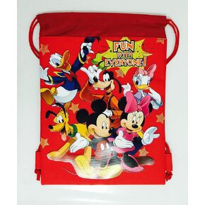 Red Mickey Mouse Drawstring Backpack - Mickey Mouse Drawstring Bag