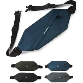 Fanny Pack for Men and Women Small Waterproof Leather Fanny Packs for Mens Travel Crossbody Bags for Womens Trendy Cross Body Bags for Running Hiking Walking