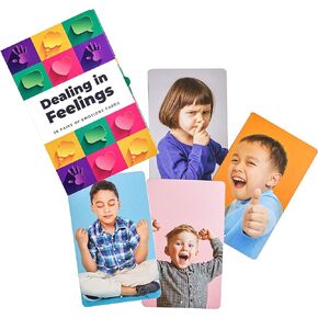 Emotions Cards - Emotion Flash Cards for Social-Emotional Learning- Facial Expressions- Emotions Games- Feeling Cards for Speech Therapy and Counseling