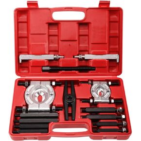 14pcs Bearing Puller Set, 5 Ton Capacity Bearing Separator, Wheel Hub Axle Puller Set, Pinion Wheel Bearing Removal Kit with 2" and 3" Jaws, Heavy Duty Bearing Splitter Tool Kit