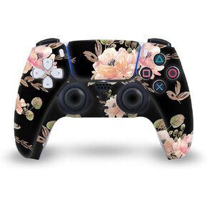تصميمات حافظة الرأس مرخصة رسميًا من Anis Illustration Galaxy Art Mix Vinyl Faceplate ملصق غطاء جلدي للألعاب متوافق مع وحدة تحكم Sony Playstation 5 PS5 DualSense