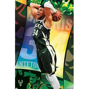 Trends International NBA Milwaukee Bucks - Giannis Antetokounmpo 21 Wall Poster, 22.37" x 34.00", Unframed Version