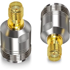 SMA Female to N Male Connector TUOLNK N-Type Male Plug to SMA Female Jack RF Coax Adapter for Wi-Fi Antenna Extension Cable 2pcs