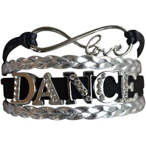 Infinity Collection Dance Bracelet- Dance Jewelry - Rhinestone Dance Charm Bracelet for Dance Recitals