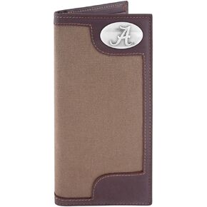ZEP-PRO NCAA Canvas Leather Concho Secretary Wallet, Olive
