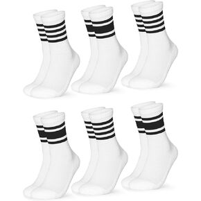 Men Cotton Crew Socks Pack of 6 (Model: Roger)