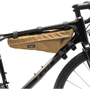 Mira Bike Frame Bag - Water Resistant, Durable Cordura Fabric & Bicycle Equipment Bag - Biking Storage, Bikepacking Pouch, Road, Gravel Bag for Cycling Adventures (Coyote Brown)