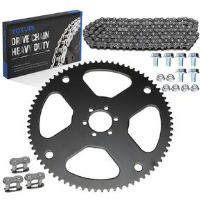 YOXUFA 35 Chain 75 Tooth Rear Drive Sprocket for 79cc 97cc 100cc Coleman CT100U CK100 Monster Moto 80cc 105cc Motovox MBX10 MBX11 Baja Doodle Bug db30 Mini Bike Go Kart Parts