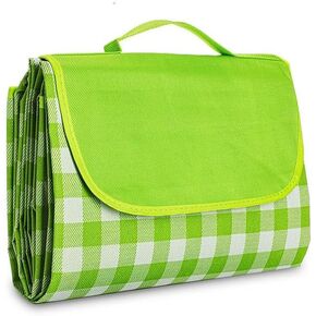 YU FENG Picnic Blankets Waterproof Outdoor Green Leaves Quick Drying Lightweight Camping Beach Blanket Mat for Travel Family Party (60x80 inch)