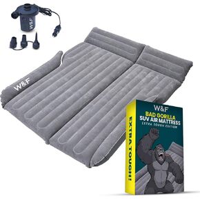 WEY&FLY Bad Gorilla Extra Tough SUV Mattress — Enhanced SUV Air Mattress, Car Mattress for SUV, Ultra-Thick and Comfortable SUV Mattress, Suitable for Camping, Sleeping, Travel, w/Pump