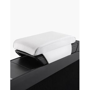 TPARTS Leather Armrest Support Cushion for Tesla Model X Model S Model Y Model 3 Tesla Armrest Decor Interior Accessories Memory Foam Console Pillow Elbow Rest Cover Pad (Black)