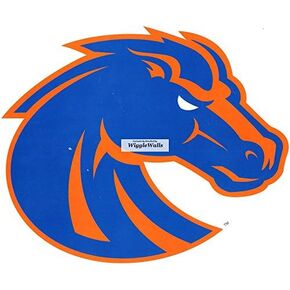8 Inch Duster Bronco BSU Broncos Boise State University Logo Removable Wall Decal Sticker Art NCAA Home Room Decor 8 by 6.5 Inches