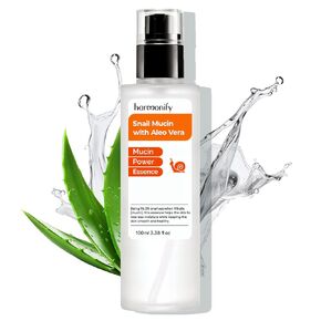 Snail Mucin Serum for Face with Aloe Vera, 96,3% Snail Secretion Filtrate Repairing Essence, Korean Skin Care Hydrating Facial Serum, Personal & Skin Care, 3.38 fl.oz