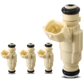 A-Premium 4 Pcs Fuel Injectors Compatible with Hyundai Elantra 2001-2007,Tucson 2005-2009, Tiburon 2003-2008 & Kia Sportage 2005-2010, Spectra 2004-2007,Spectra5 2005-2009, 2.0L, Replace# 3531023600