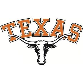 6 Inch Texas Longhorn Horns Logo Decal UT University of Texas Longhorns TX Removable Wall Sticker Art NCAA Home Room Decor 5 1/2 by 3 Inches