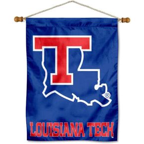 Louisiana Tech Bulldogs Banner with Hanging Pole