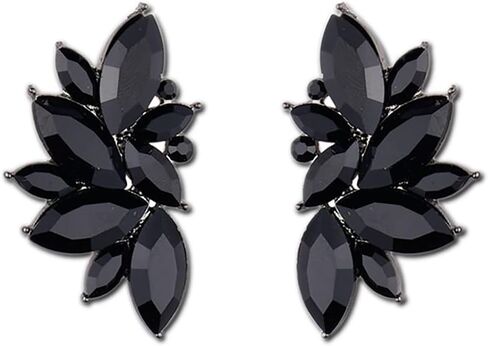 أقراط حجر الراين يتوهم كريستال الزفاف أقراط الزفاف هندسية زهرة أقراط خمر كريستال العنقودية أقراط قسط خفيفة الوزن الملونة كريستال أقراط الزفاف مجوهرات الزفاف للنساء الفتيات في سن المراهقة in Kuwait