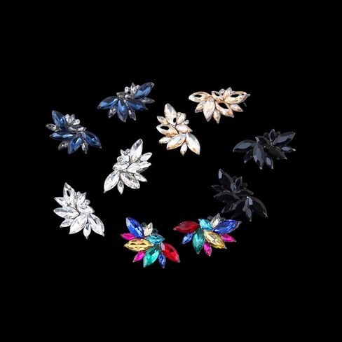 أقراط حجر الراين يتوهم كريستال الزفاف أقراط الزفاف هندسية زهرة أقراط خمر كريستال العنقودية أقراط قسط خفيفة الوزن الملونة كريستال أقراط الزفاف مجوهرات الزفاف للنساء الفتيات في سن المراهقة in Kuwait