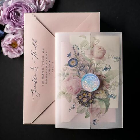 مجموعة ختم الشمع على شكل كتلة الثلج، رأس ختم معدني ومقبض خشبي، مجموعة ختم الشمع، ختم شمع بقطر 2.54 سم لدعوات الزفاف/ختم المغلف/تغليف الهدايا/ديكور بطاقات عيد الميلاد in Kuwait