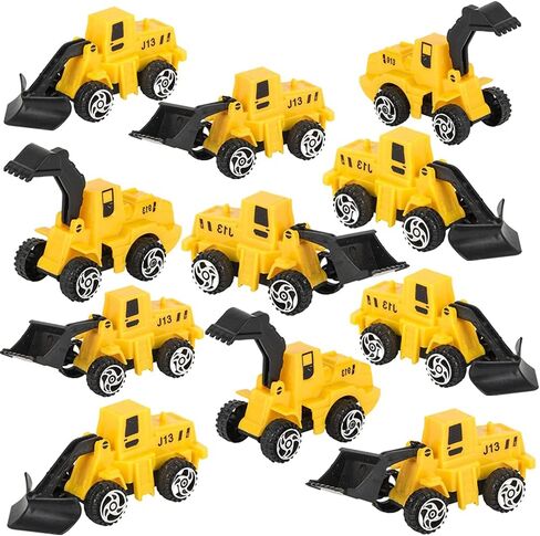 شاحنات بناء صغيرة قابلة للسحب من ArtCreativity، مجموعة مكونة من 24 قطعة، مركبات عمل ممتعة مع آلية سحب للخلف، هدايا حفلات أعياد الميلاد للأولاد والبنات، حشوات حقائب الهدايا in Kuwait