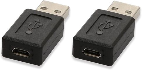 ELECTOP 2 حزمة USB 2.0 ذكر إلى USB مايكرو أنثى محول محول in Kuwait