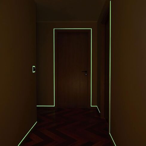 شريط NoCry عالي التحمل بطول 16 قدم يتوهج في الظلام - شريط نيون مثالي يتوهج في شريط الظلام لشريط توهج السلالم يتوهج في الظلام، شريط فلورسنت، شريط لاصق متوهج في الظلام، شريط متوهج لدرج المسرح in Kuwait