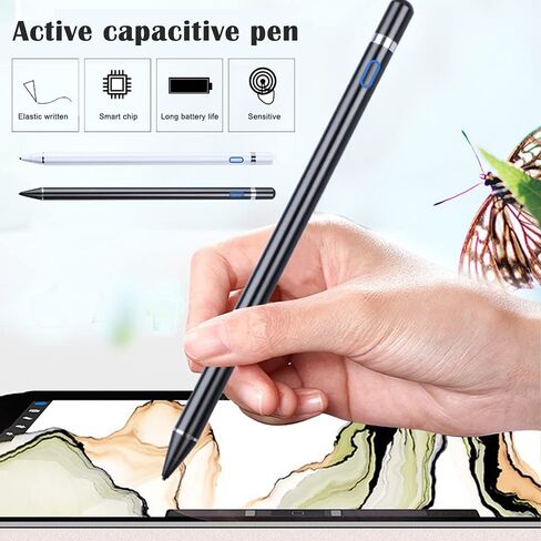 Stylus Pen for iOS Android Touch Screens Pencil Compatible with iPad/iPad Pro/Air/Mini/I Phone/Cellphone/K indle/Apple Tablet Drawing Pencil (White) in Saudi Arabia