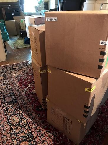 مجموعة التعبئة والتحريك - 525 ملصقًا متحركًا مرمزًا بالألوان، ومعرفات الأبواب، وموزع مسدس الشريط، و6 لفات من شريط التغليف، وعلامة دائمة ذات طرف مزدوج - قم بتنظيم حركتك بسهولة in Kuwait