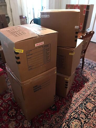 مجموعة التعبئة والتحريك - 525 ملصقًا متحركًا مرمزًا بالألوان، ومعرفات الأبواب، وموزع مسدس الشريط، و6 لفات من شريط التغليف، وعلامة دائمة ذات طرف مزدوج - قم بتنظيم حركتك بسهولة in Kuwait