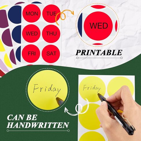 800 Pieces 2 Inch Round Color Coding Label Sticker 20 Assorted Colors Circle Dot Stickers Self-Adhesive Colored Stickers Solid Color Round Sticker for Coloring, Marking, Organizing in Saudi Arabia