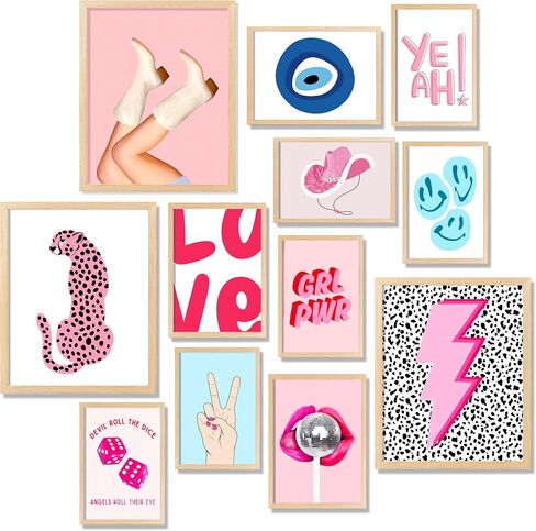 Waschbär Preppy Room Decor Aesthetic Wall Art Posters, Preppy Wall Collage Aesthetic Pictures, Preppy Wall Art Poster in Saudi Arabia