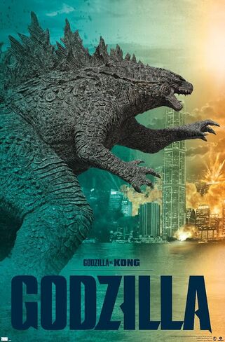 Trends International Godzilla vs. Kong - ملصق حائط جودزيلا in Saudi Arabia