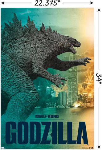 Trends International Godzilla vs. Kong - ملصق حائط جودزيلا in Saudi Arabia